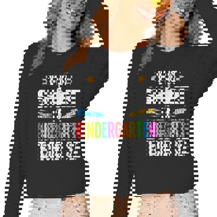 Cool Kindergarten Teacher Art For Men Women Preschool Kinder Women Long Sleeve T-Shirt