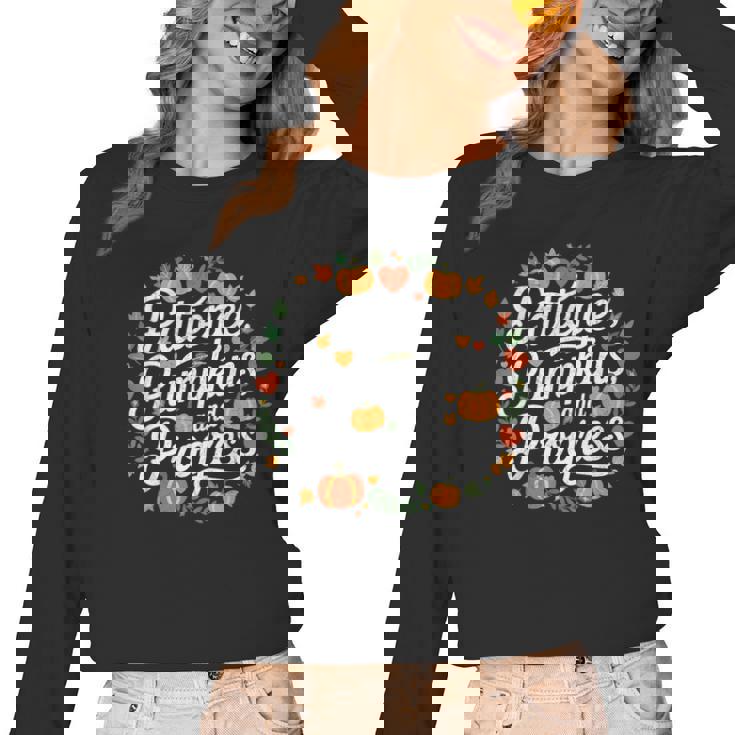 Fall Special Education Teacher Pumpkin Autumn Halloween Women Long Sleeve T-Shirt