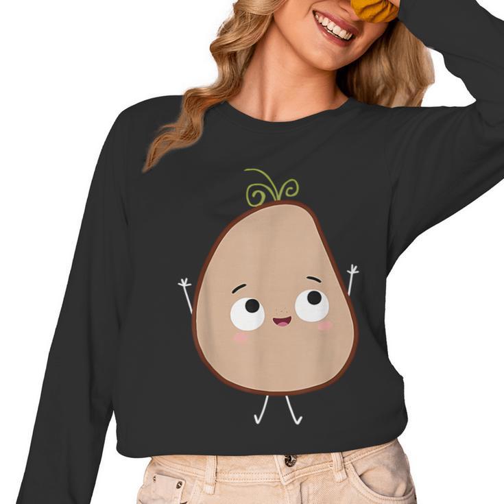 Good Egg Teacher Halloween Costume The Couch Potato Women Long Sleeve T-Shirt