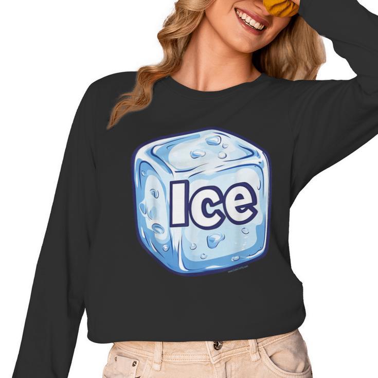 Ice Halloween Pun Costume Easy Lazy Team Group Teacher Women Long Sleeve T-Shirt