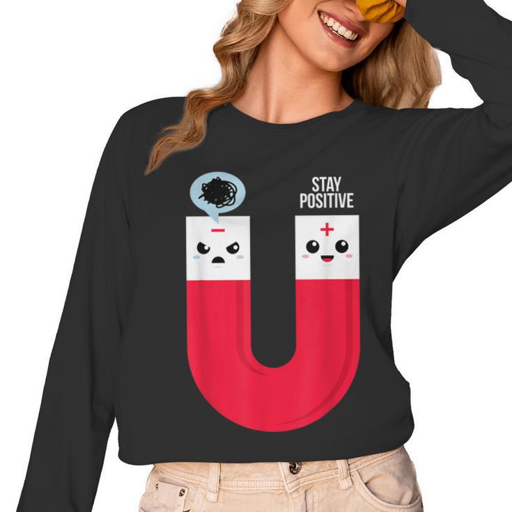 Magnet Science Pun T-Shirt For Geeks Science Teachers Women Long Sleeve T-Shirt