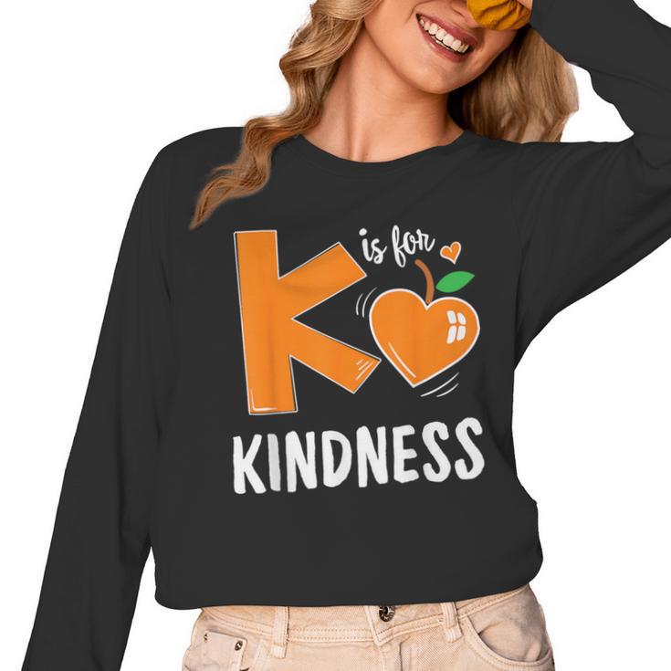 Matching Unity Day Orange Teacher Kindness Antibulliyng 2023 For Men Women Kids Women Long Sleeve T-Shirt