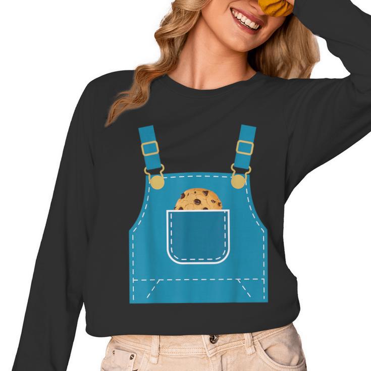 Mouse Halloween Costume Book Cookie Teacher Student Women Long Sleeve T-Shirt