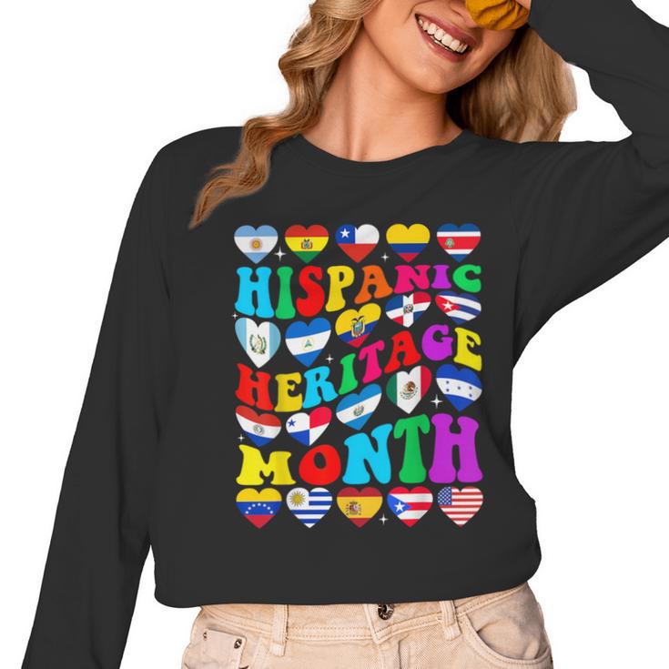 Hispanic Heritage Month 2025 Latino Puerto Rico Teacher Kids Women Long Sleeve T-Shirt, trending gift Hispanic Heritage Month 2025 Latino Puerto Rico Teacher Kids Women Long Sleeve T-Shirt, trending gift