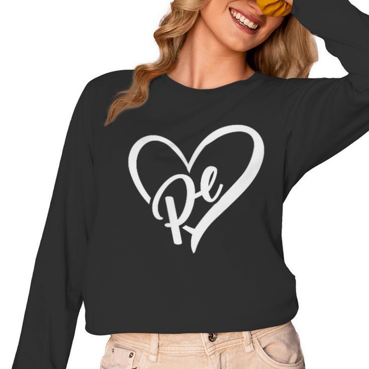 PE Teacher Vintage Retro Physical Education Teacher Women Long Sleeve T-Shirt
