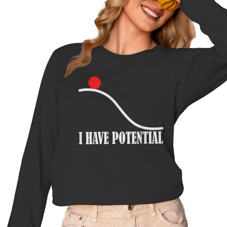 Physics I Have Potential Energy Physics Teacher Women Long Sleeve T-Shirt, trending gift Physics I Have Potential Energy Physics Teacher Women Long Sleeve T-Shirt, trending gift