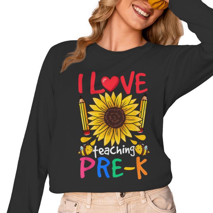 Pre School Teacher Pre-K Teacher Women Long Sleeve T-Shirt