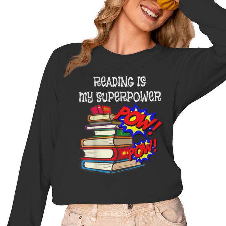 Reading Is My Super Power Superhero Best English Teacher Women Long Sleeve T-Shirt, Super Teacher Gifts, English Teacher Gifts, trending gift Reading Is My Super Power Superhero Best English Teacher Women Long Sleeve T-Shirt, Super Teacher Gifts, English Teacher Gifts, trending gift