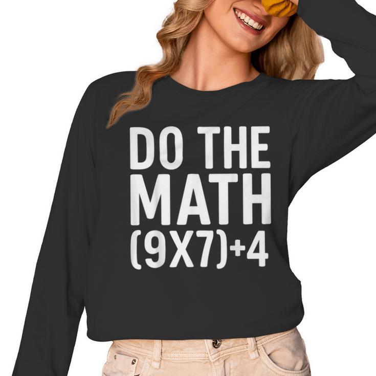 Retro Do The Math Teacher For Men Women Kid Boy Girl Women Long Sleeve T-Shirt