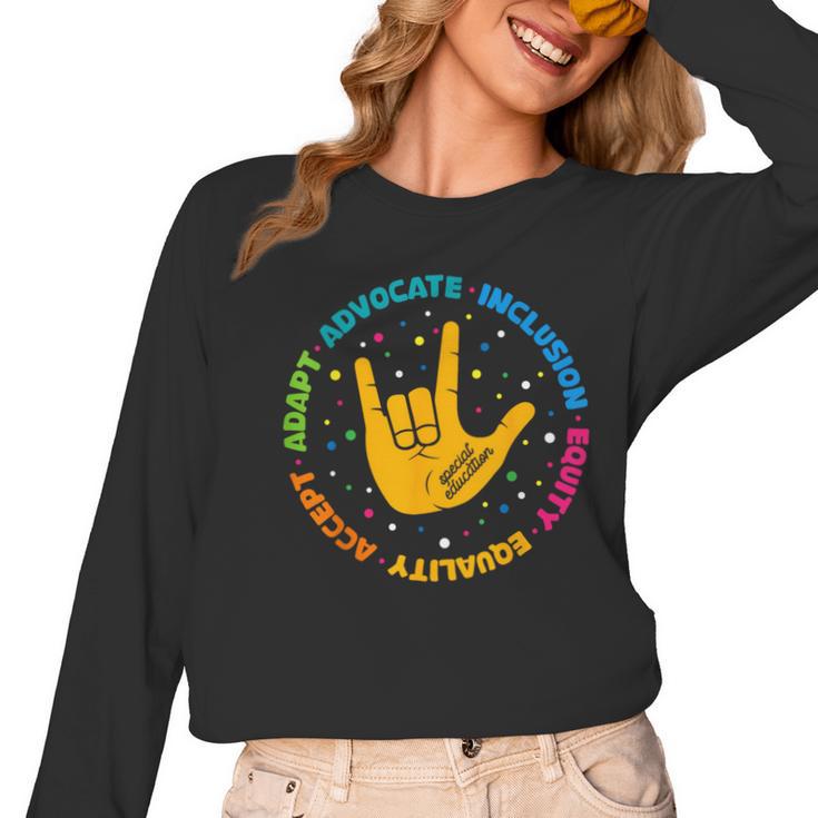 Special Education Teacher Inspirational SPED Teachers Autism Women Long Sleeve T-Shirt