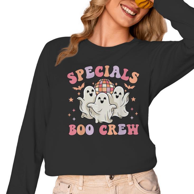 Specials Boo Crew Art Music Pe Tech Teacher Ghost Halloween Women Long Sleeve T-Shirt