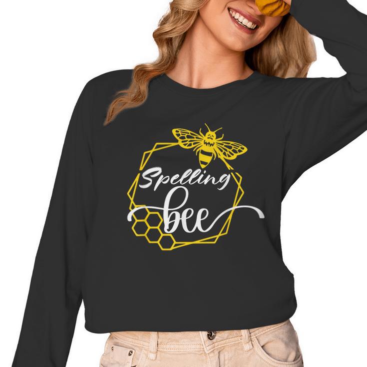 Spelling Bee Halloween Costume For Teachers Women Long Sleeve T-Shirt