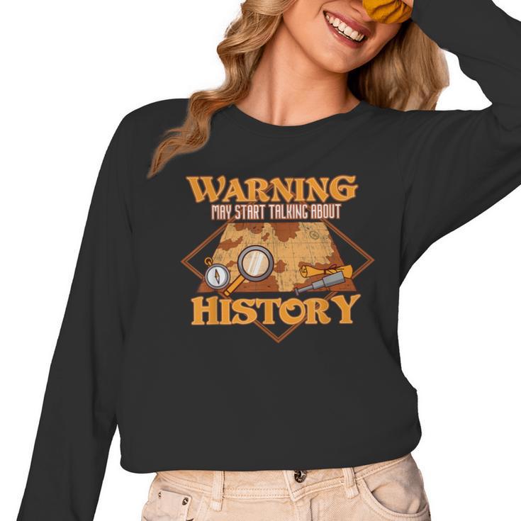 Historian History Teacher Student Men Women Kids Women Long Sleeve T-Shirt