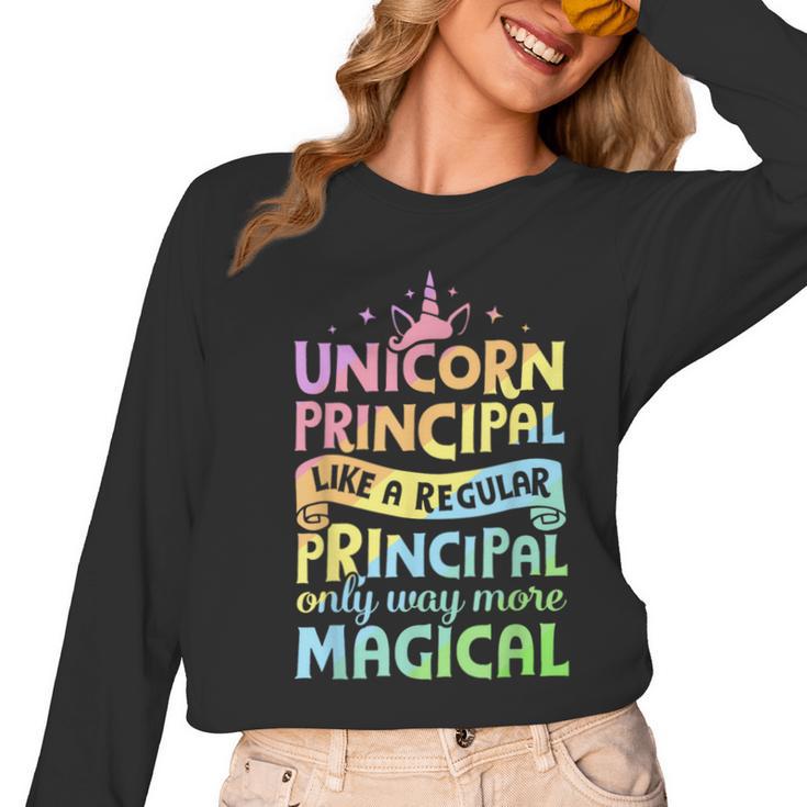 Unicorn Principal Back To School Teacher Appreciation Women Long Sleeve T-Shirt, trending gift Unicorn Principal Back To School Teacher Appreciation Women Long Sleeve T-Shirt, trending gift