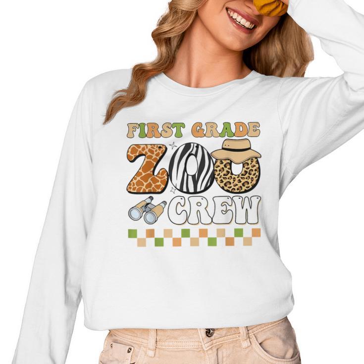 Field Zoo Trip Teacher First Grade Crew Back To School Women Long Sleeve T-Shirt