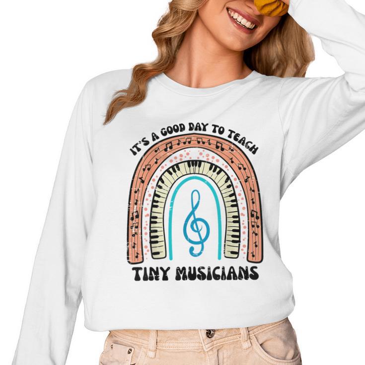 Good Day To Teach Tiny Musicians Piano Music Teacher Women Women Long Sleeve T-Shirt, trending gift Good Day To Teach Tiny Musicians Piano Music Teacher Women Women Long Sleeve T-Shirt, trending gift