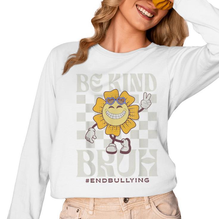 Be Kind Unity Day Orange Anti Bullying For Kids Teachers Women Long Sleeve T-Shirt