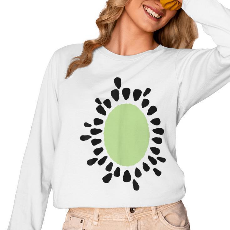 Kiwi Easy Costume Halloween Fruit Lover School Teacher Fun Women Long Sleeve T-Shirt