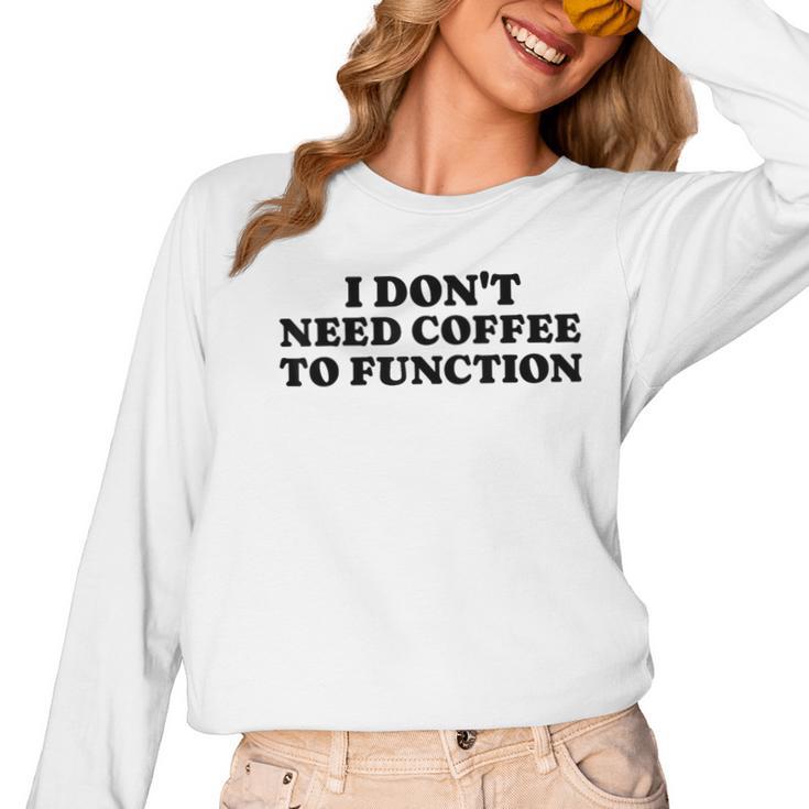 Lie Teacher Coffee Saying Humor School Women's Women Long Sleeve T-Shirt