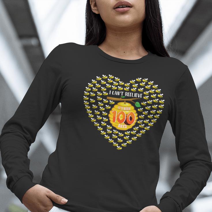 100 Days Of School Bee Hive Tree Hearts Teachers Student Kid Women Long Sleeve T-Shirt, funny gift 100 Days Of School Bee Hive Tree Hearts Teachers Student Kid Women Long Sleeve T-Shirt, funny gift