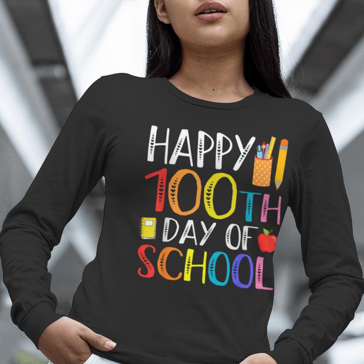 100 Days Of School Teacher And Student Women Long Sleeve T-Shirt, funny gift