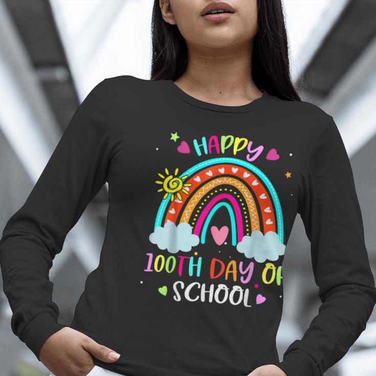 100th Day Of School Rainbow Happy 100 Days Smarter Teacher Women Long Sleeve T-Shirt, funny gift 100th Day Of School Rainbow Happy 100 Days Smarter Teacher Women Long Sleeve T-Shirt, funny gift