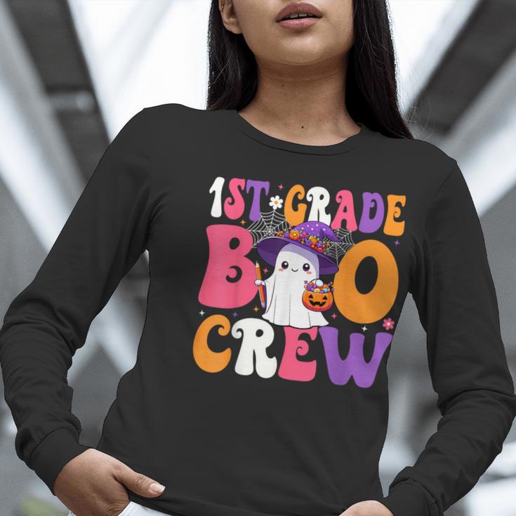 1st Grade Boo Crew Halloween First Grade Halloween Teacher Women Long Sleeve T-Shirt, First Grade Teacher Shirts, funny gift 1st Grade Boo Crew Halloween First Grade Halloween Teacher Women Long Sleeve T-Shirt, First Grade Teacher Shirts, funny gift