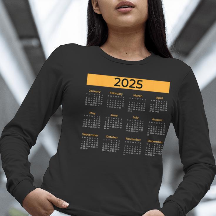 2025 Calendar For Planners Teachers Offices Months Women Long Sleeve T-Shirt, funny gift