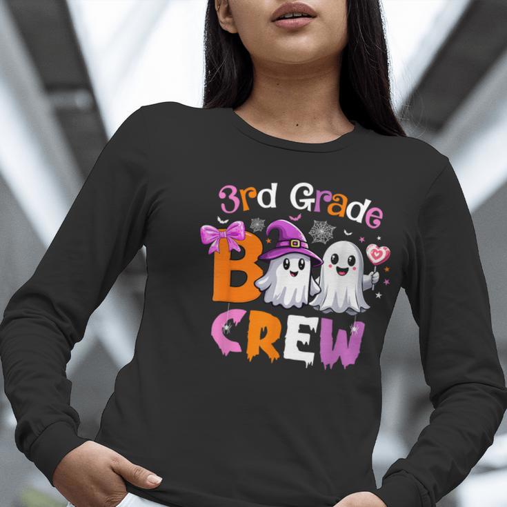3rd Grade Boo Crew Third Grade Halloween Costume Teacher Kid Women Long Sleeve T-Shirt, funny gift 3rd Grade Boo Crew Third Grade Halloween Costume Teacher Kid Women Long Sleeve T-Shirt, funny gift
