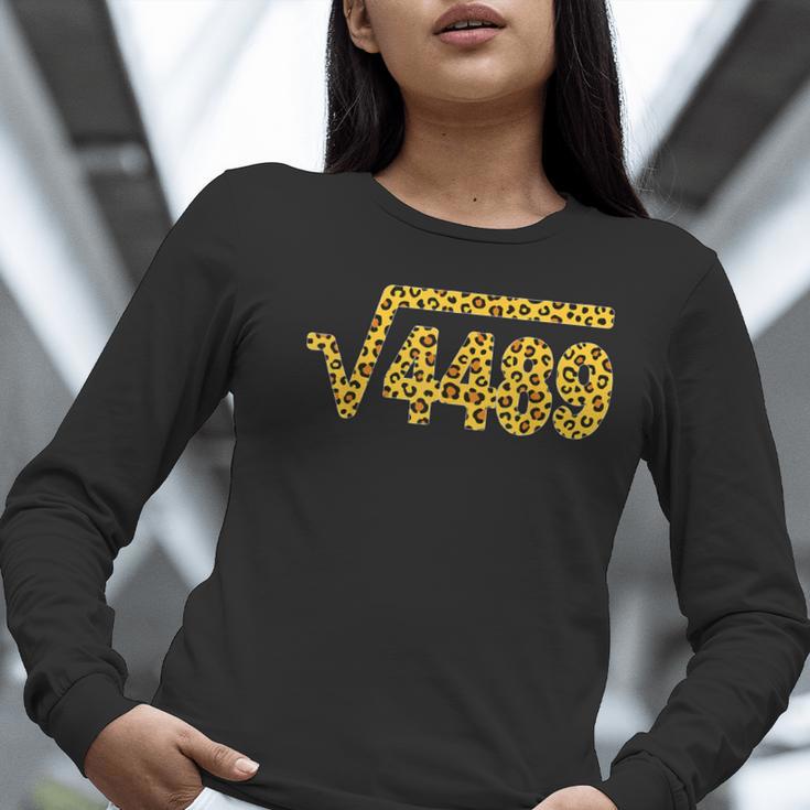 6 7 Leopard Pattern Meme Square Root 4489 Slang Math Teacher Women Long Sleeve T-Shirt, funny gift 6 7 Leopard Pattern Meme Square Root 4489 Slang Math Teacher Women Long Sleeve T-Shirt, funny gift