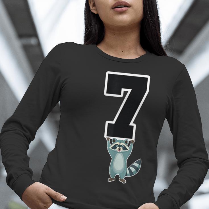 6 7 Matching Teachers Halloween Costume Raccoon Women Long Sleeve T-Shirt, funny gift