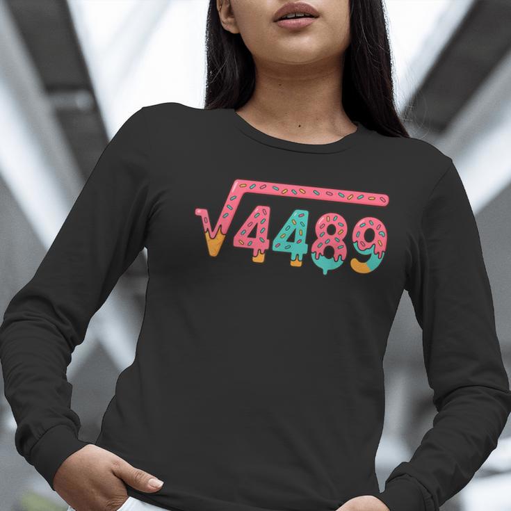67 Ice Cream Drip Meme Square Root 4489 Slang Math Teacher Women Long Sleeve T-Shirt, funny gift