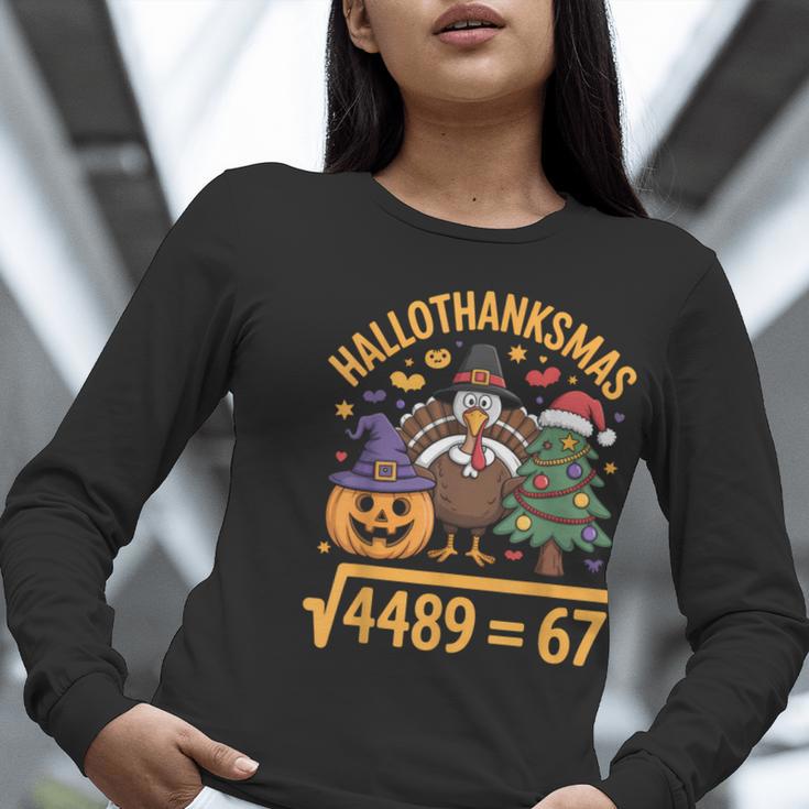 67 Meme Math Teacher Root 4489 Hallothanksmas Six Seven Women Long Sleeve T-Shirt, funny gift 67 Meme Math Teacher Root 4489 Hallothanksmas Six Seven Women Long Sleeve T-Shirt, funny gift