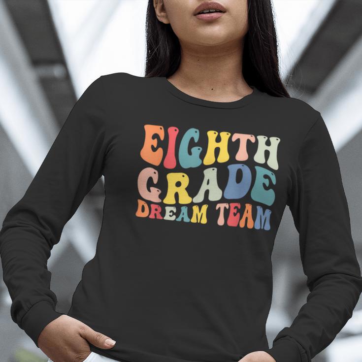 8th Grade Dream Team Teachers Boys Kids Retro Back To School Women Long Sleeve T-Shirt, funny gift 8th Grade Dream Team Teachers Boys Kids Retro Back To School Women Long Sleeve T-Shirt, funny gift