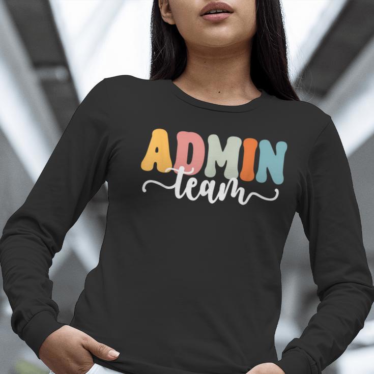 Admin Team Back To School Teachers Students Admin Squad Women Long Sleeve T-Shirt, funny gift Admin Team Back To School Teachers Students Admin Squad Women Long Sleeve T-Shirt, funny gift