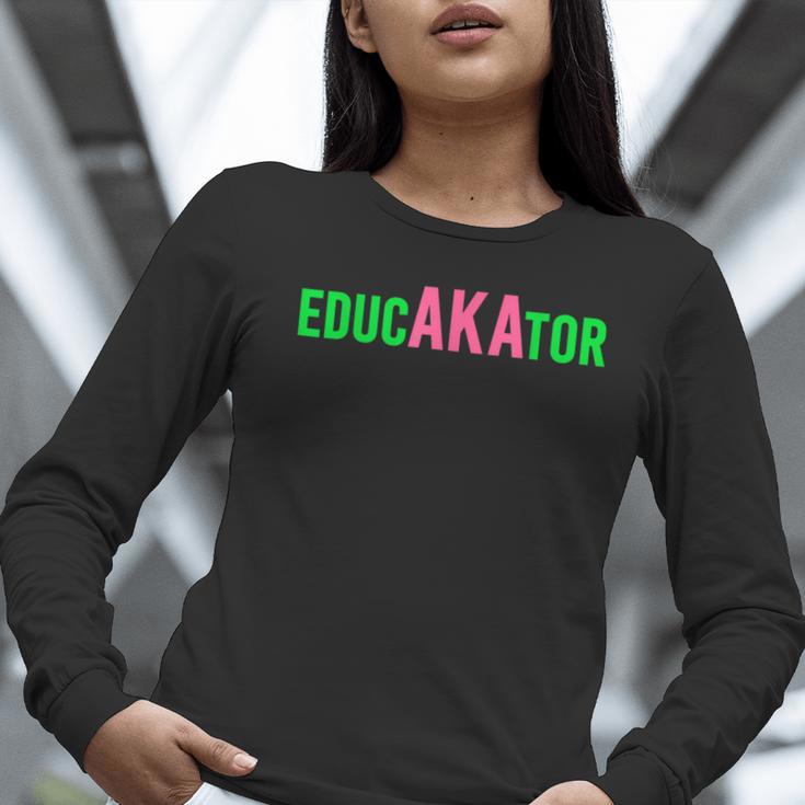 Aka Educator Educators & Teacher Crew School Squad Women Long Sleeve T-Shirt, funny gift Aka Educator Educators & Teacher Crew School Squad Women Long Sleeve T-Shirt, funny gift