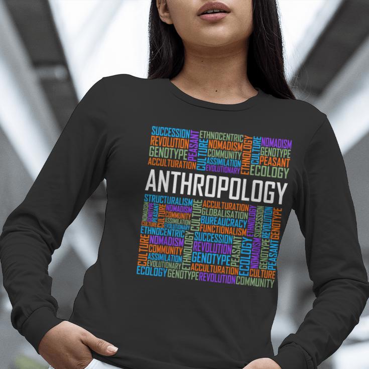 Anthropology Words Anthropologist Teacher Women Long Sleeve T-Shirt, funny gift Anthropology Words Anthropologist Teacher Women Long Sleeve T-Shirt, funny gift