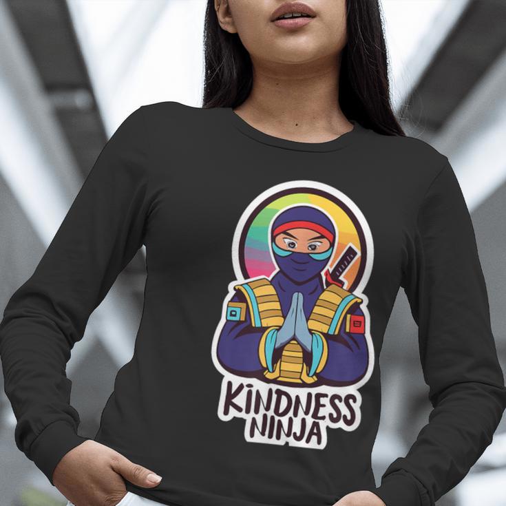 Anti Bullying Kindness Ninja School Teacher Student Women Long Sleeve T-Shirt, funny gift Anti Bullying Kindness Ninja School Teacher Student Women Long Sleeve T-Shirt, funny gift