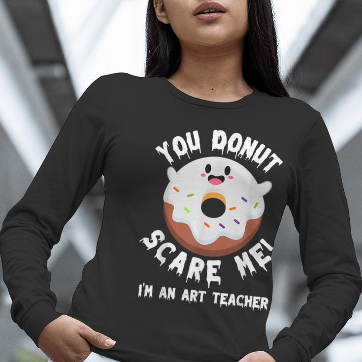 Art Teacher Halloween Donut Lover Costume Kawaii Monster Women Long Sleeve T-Shirt, funny gift Art Teacher Halloween Donut Lover Costume Kawaii Monster Women Long Sleeve T-Shirt, funny gift