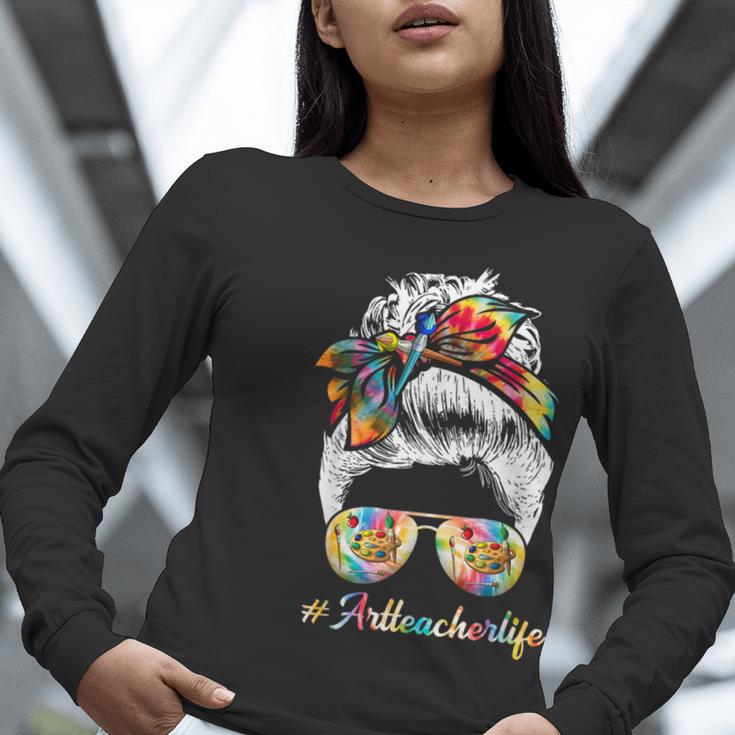 Art Teacher Life Messy Bun Back To School Art Teacher Women Long Sleeve T-Shirt, funny gift Art Teacher Life Messy Bun Back To School Art Teacher Women Long Sleeve T-Shirt, funny gift
