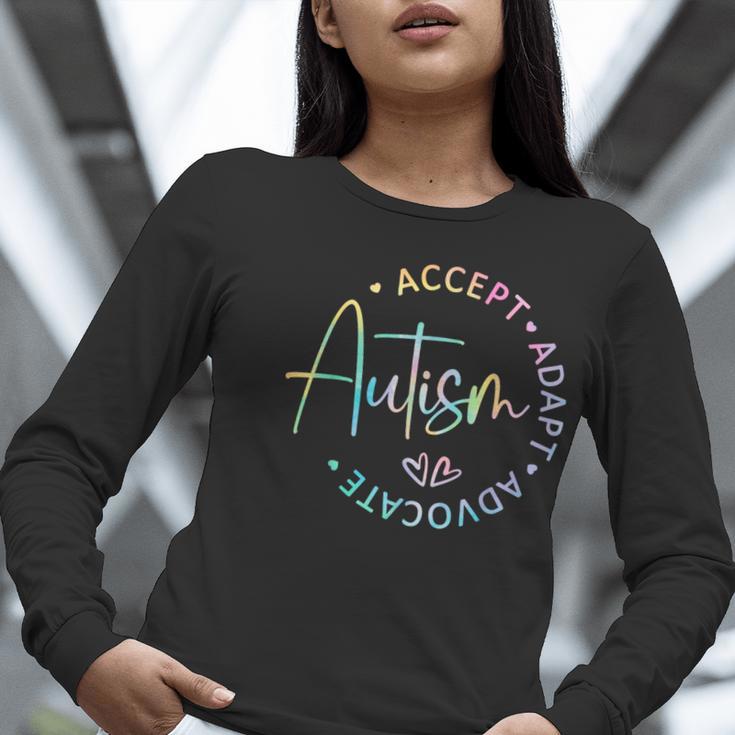 Autism Awareness Accept Adapt Advocate Autism Mom Teacher Women Long Sleeve T-Shirt, funny gift Autism Awareness Accept Adapt Advocate Autism Mom Teacher Women Long Sleeve T-Shirt, funny gift