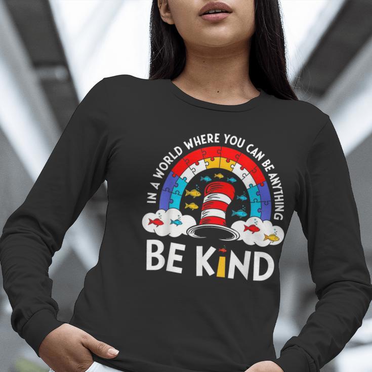Autism Awareness For Teacher Why Fit In Doctor Cat Hat Cool Women Long Sleeve T-Shirt, funny gift Autism Awareness For Teacher Why Fit In Doctor Cat Hat Cool Women Long Sleeve T-Shirt, funny gift