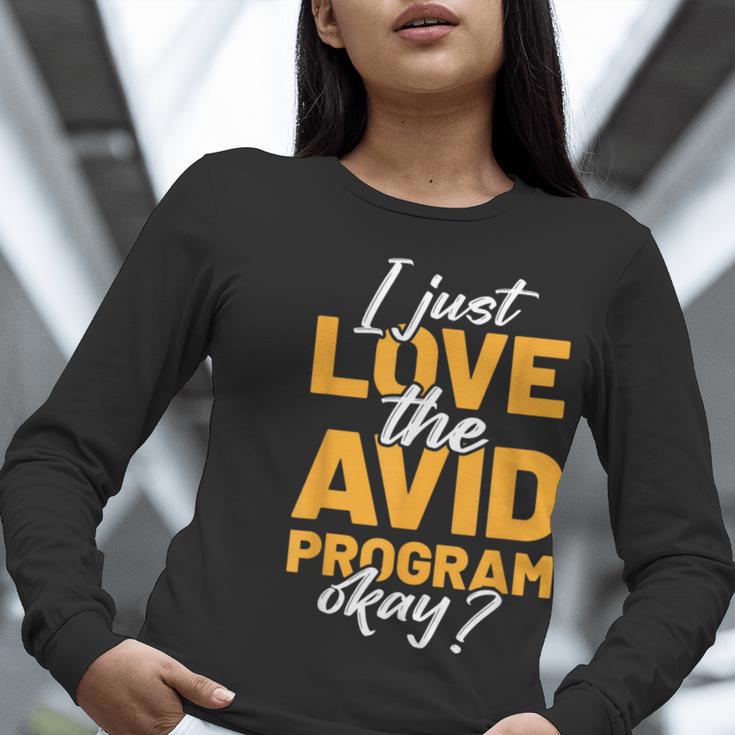 AVID Team Appreciation Essentials AVID Program Teacher Women Long Sleeve T-Shirt, funny gift