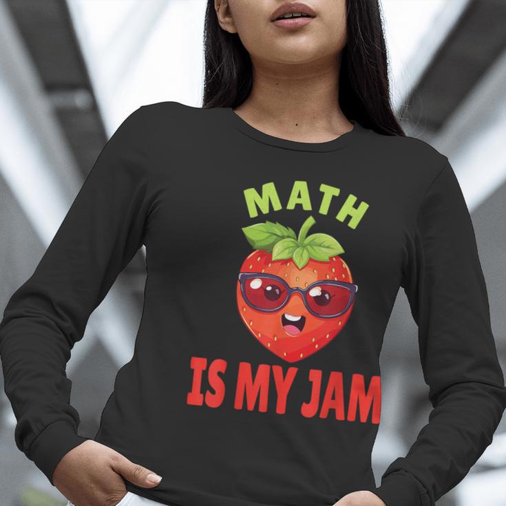 Back To School Math Is My Jam Math Teacher Women Long Sleeve T-Shirt, funny gift