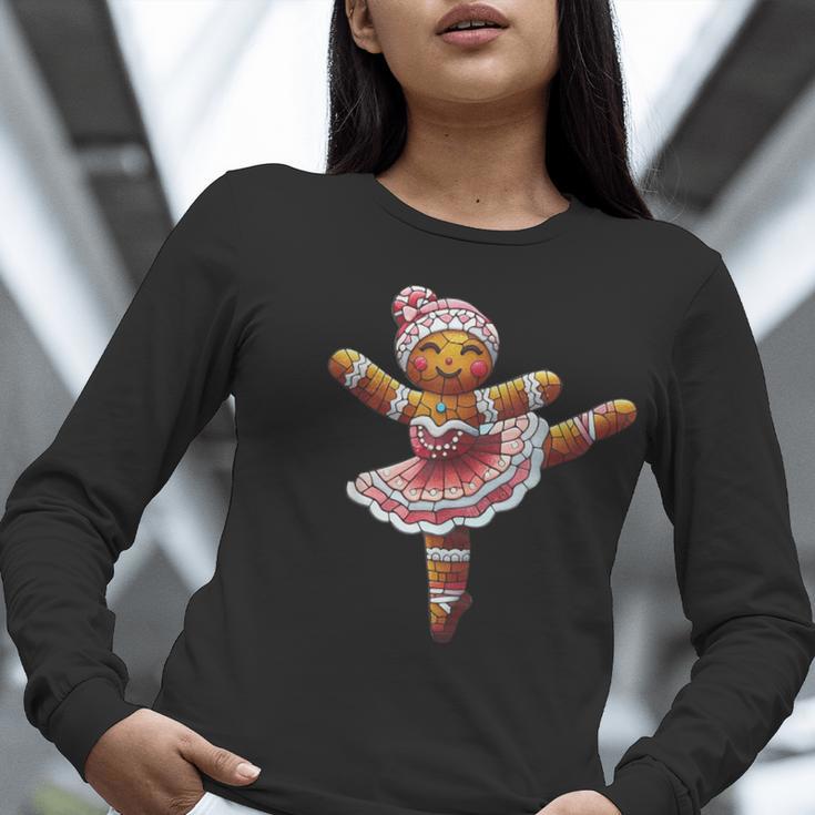 Ballet Dancer Gingerbread Christmas Dance Teacher Girl Women Women Long Sleeve T-Shirt, funny gift Ballet Dancer Gingerbread Christmas Dance Teacher Girl Women Women Long Sleeve T-Shirt, funny gift