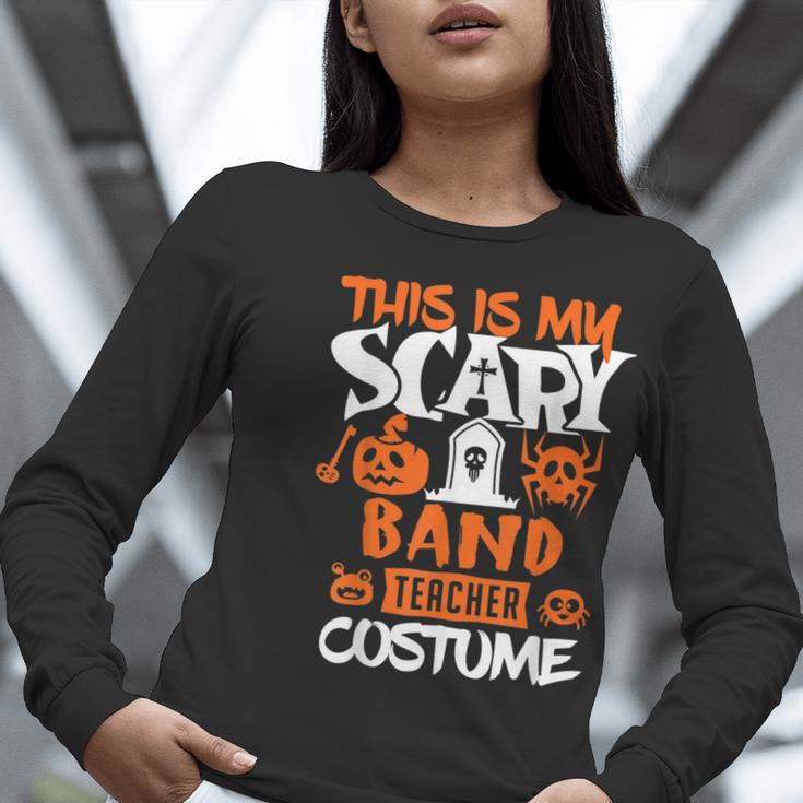 Band Teacher Halloween Shirt Costume School Marching Band For Men Women Women Long Sleeve T-Shirt, funny gift