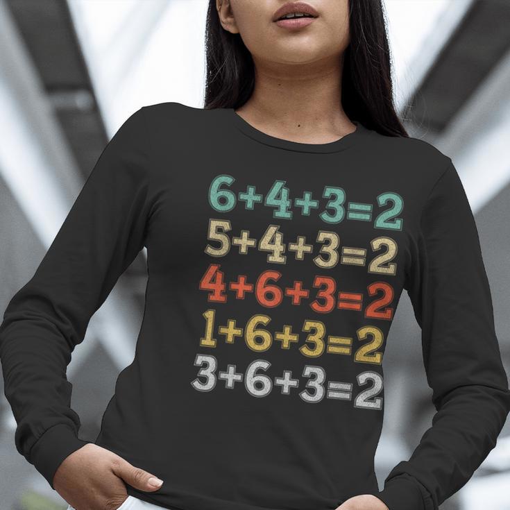 Baseball Math Sports Double Play Teacher School 2022 Women Long Sleeve T-Shirt, funny gift Baseball Math Sports Double Play Teacher School 2022 Women Long Sleeve T-Shirt, funny gift