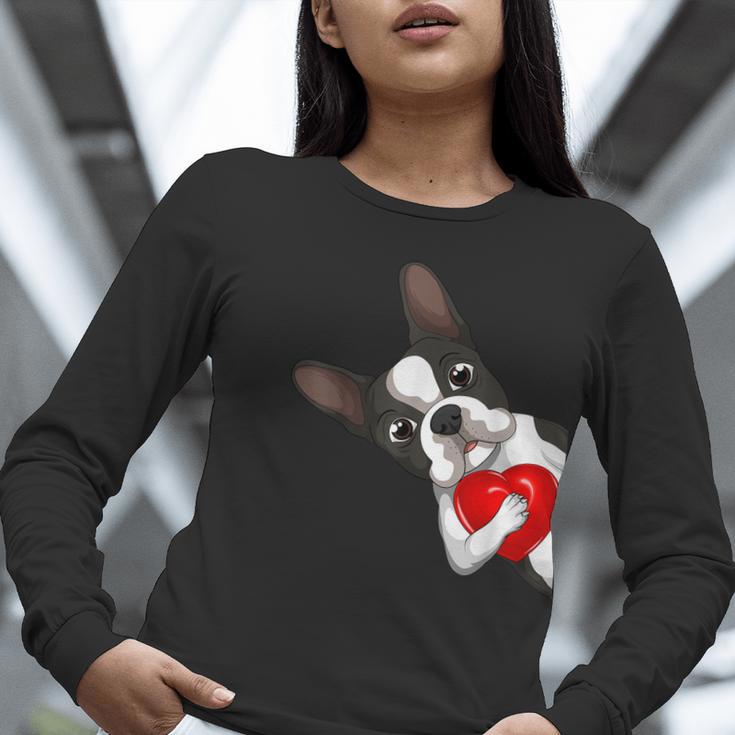 Boston Terrier Bostie Dog Kids Women Girls Women Long Sleeve T-Shirt, funny gift