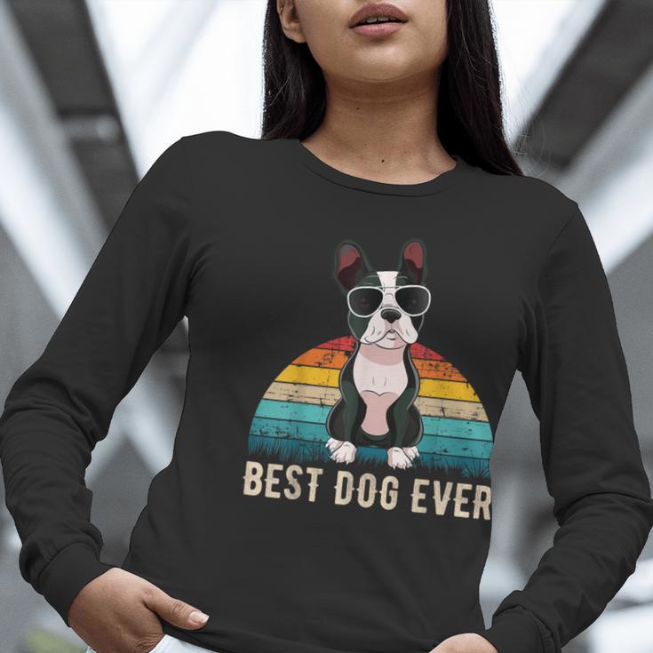 Boston Terrier Boston-Bulldog For Men Women Girls Kids Women Long Sleeve T-Shirt, funny gift