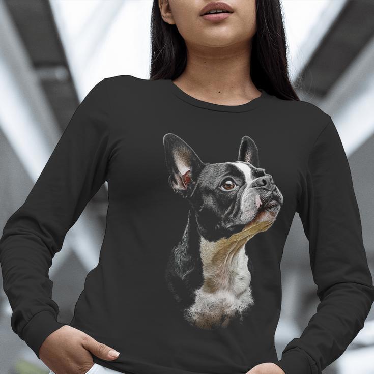 Boston Terrier Dog Graphic Pet Art Boston Terrier For Men Women Kids Women Long Sleeve T-Shirt, funny gift